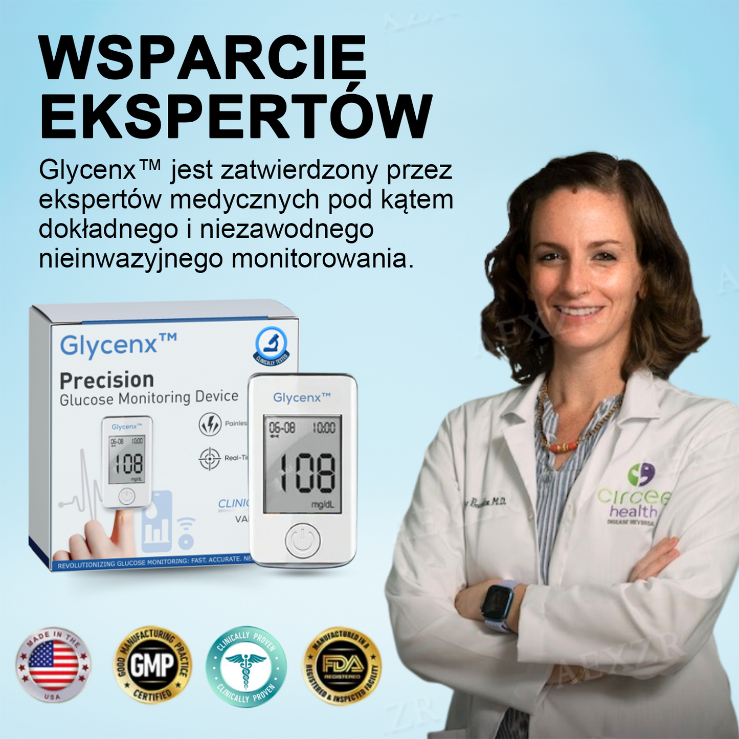 Glycenx™🎉Wyprzedaż Noworoczna🎉- Rabat - 𝟟𝟘% 🅾🅵🅵 Dokładne urządzenie do pomiaru poziomu glukozy we krwi