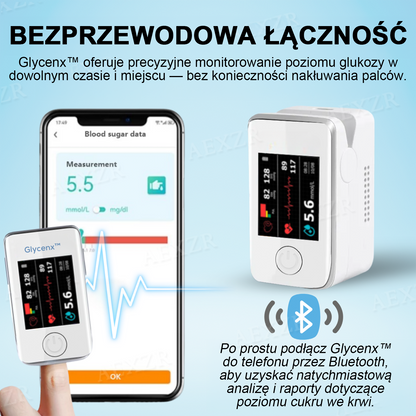 Glycenx™🎉🎉Wyprzedaż Noworoczna🎉- Rabat - 60% 🅾🅵🅵 Dokładne urządzenie do pomiaru poziomu glukozy we krwi