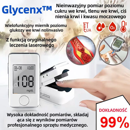 Glycenx™🎉🎉Wyprzedaż Noworoczna🎉- Rabat - 60% 🅾🅵🅵 Dokładne urządzenie do pomiaru poziomu glukozy we krwi