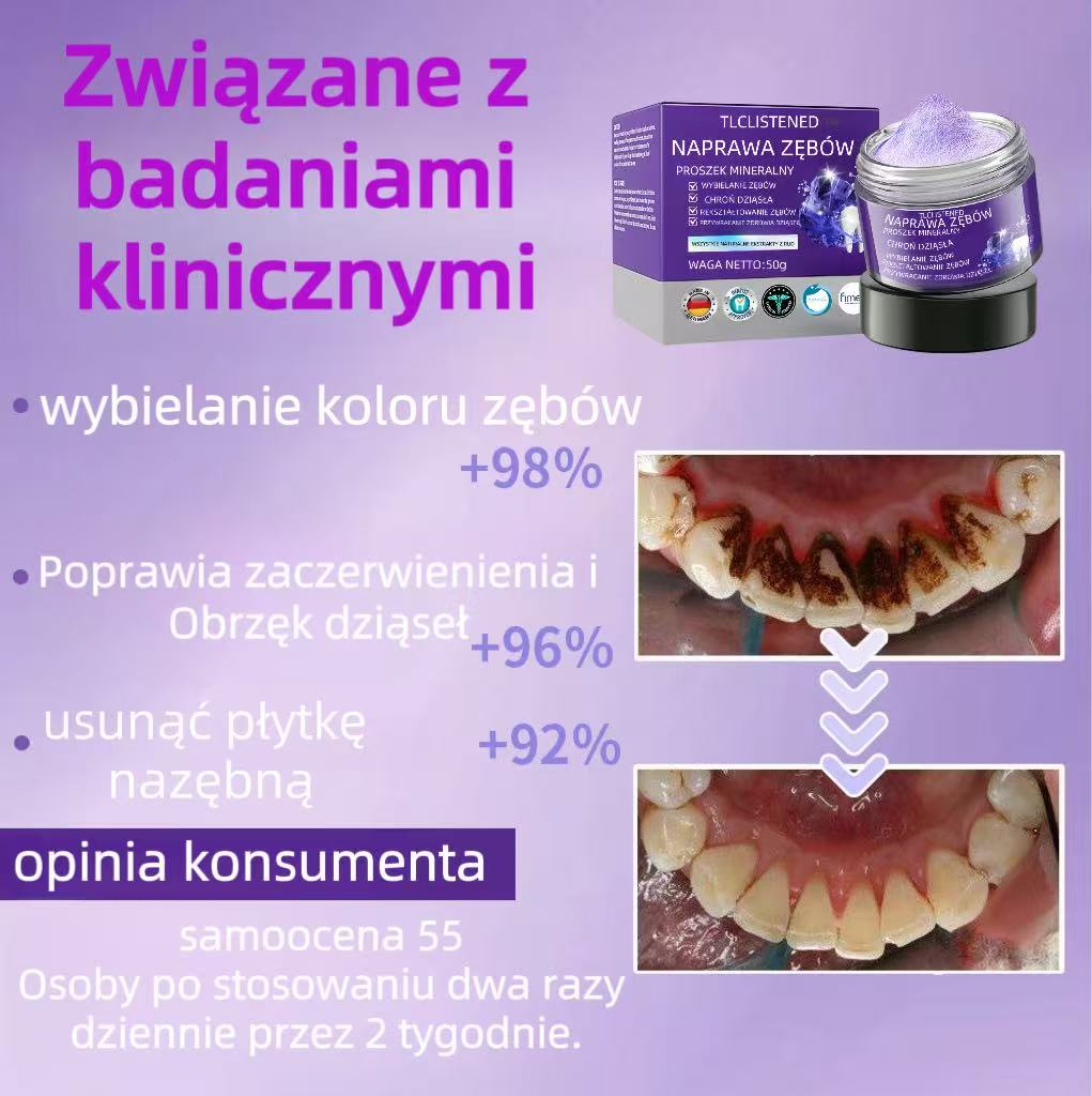 Oficjalny sklep 🏥 TLCLISTENED™ Proszek mineralny do odbudowy zębów (zalecany przez ADA) WYPRODUKOWANY W USA